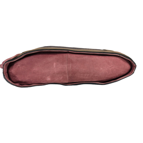 Pour La Victoire Maison Croc Embossed Tote Bag Brick Red Black Suede Leather - Picture 13 of 16